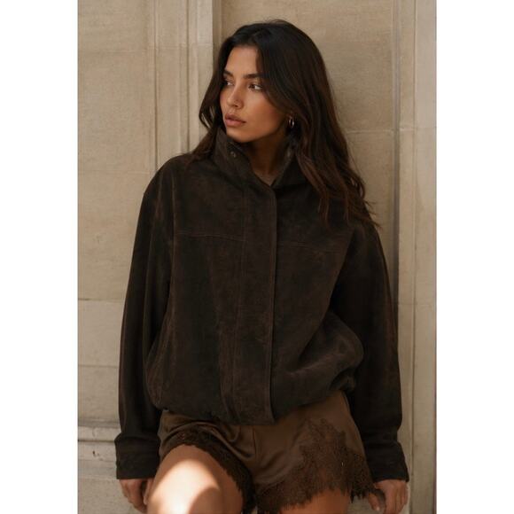 Reformation Jackets & Blazers - Reformation x Veda Kendall Suede Jacket Mole Suede Size M
